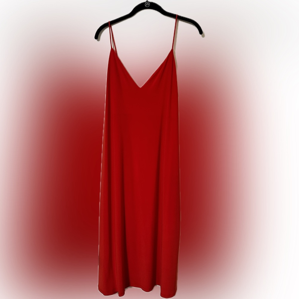 Zara Vibrant Red Midi Dress